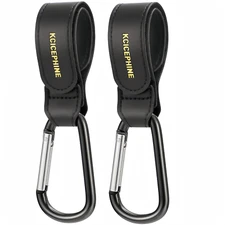 2Pack Universal Baby Stroller Hooks Clips for Hanging Bags and Shopping