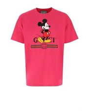 Gucci x Disney Mickey Mouse Print Cotton Oversize Pink T-shirt