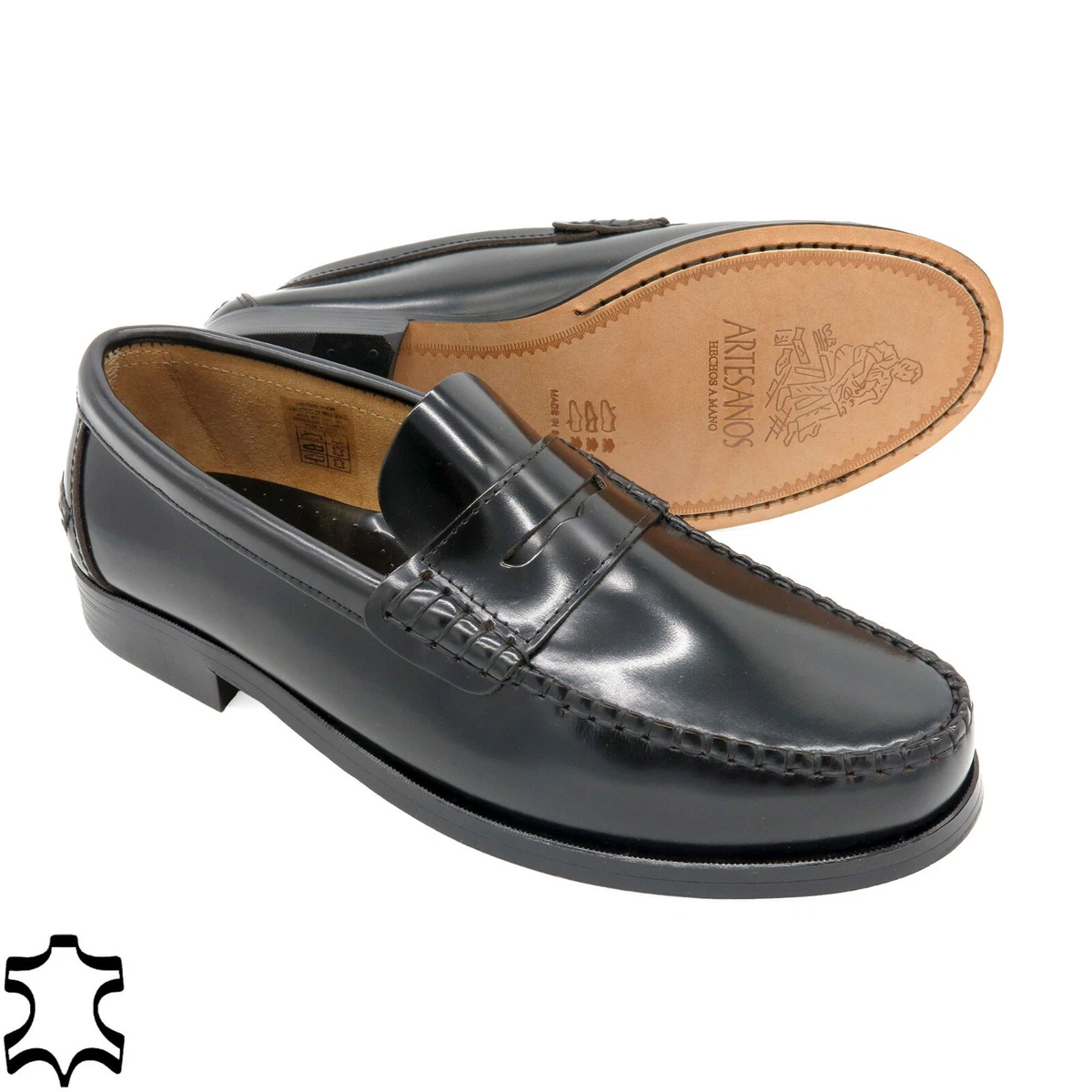 Herren Slipper Business Schuh schwarz Leder Penny Loafer Rahmengenäht  Ledersohle | eBay Herren Slipper Business Schuh schwarz Leder Penny Loafer Rahmengenäht  Ledersohle | eBay