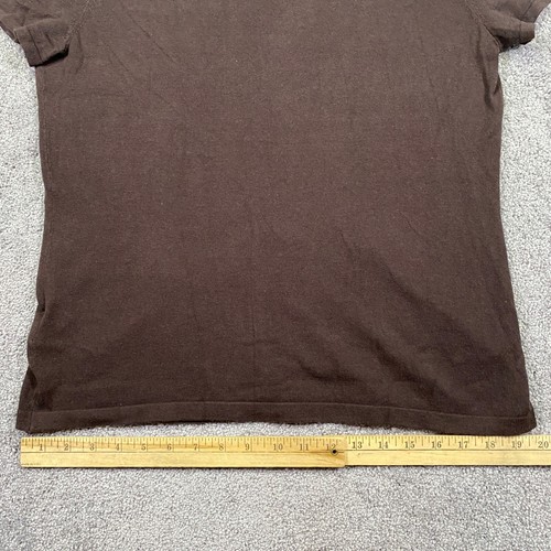 Kasper Shirt Women's Large Brown Cap Sleeve Scoop Neck Pullover Top Cotton Blend - Picture 13 of 17