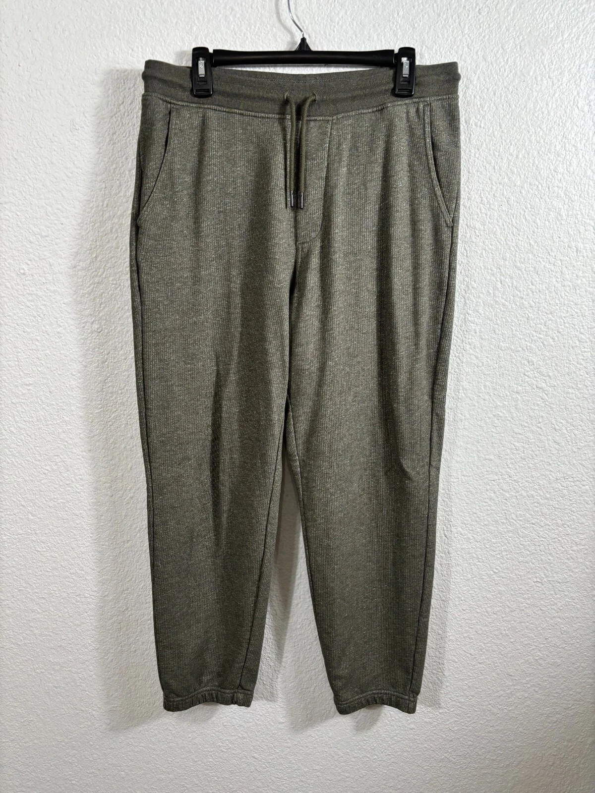 Patagonia Lounge Pants Mens Medium Green Cotton Blend Thermal Baselayer *Hole