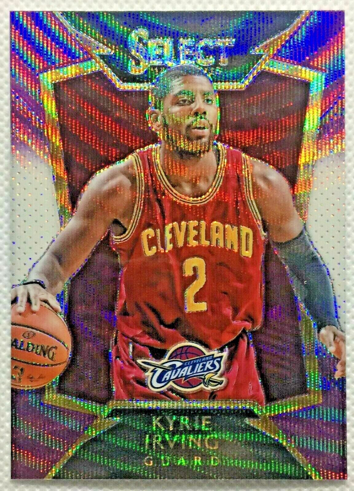 2014-15 Panini Select Concourse Purple and White Prizm Kyrie Irving #65 SP Cavs