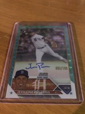 2023 TOPPS CHROME RA-JP JERMAINE PALACIOS AQUA WAVE PARALLEL AUTO TIGERS 093/199
