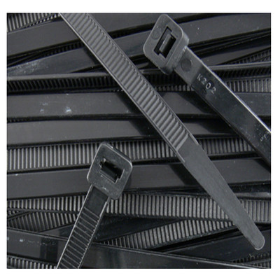 Black Nylon Cable Ties - 11.5 Inch Length, 40 Lb Tensile Strength, Pack Of 2000 Pieces