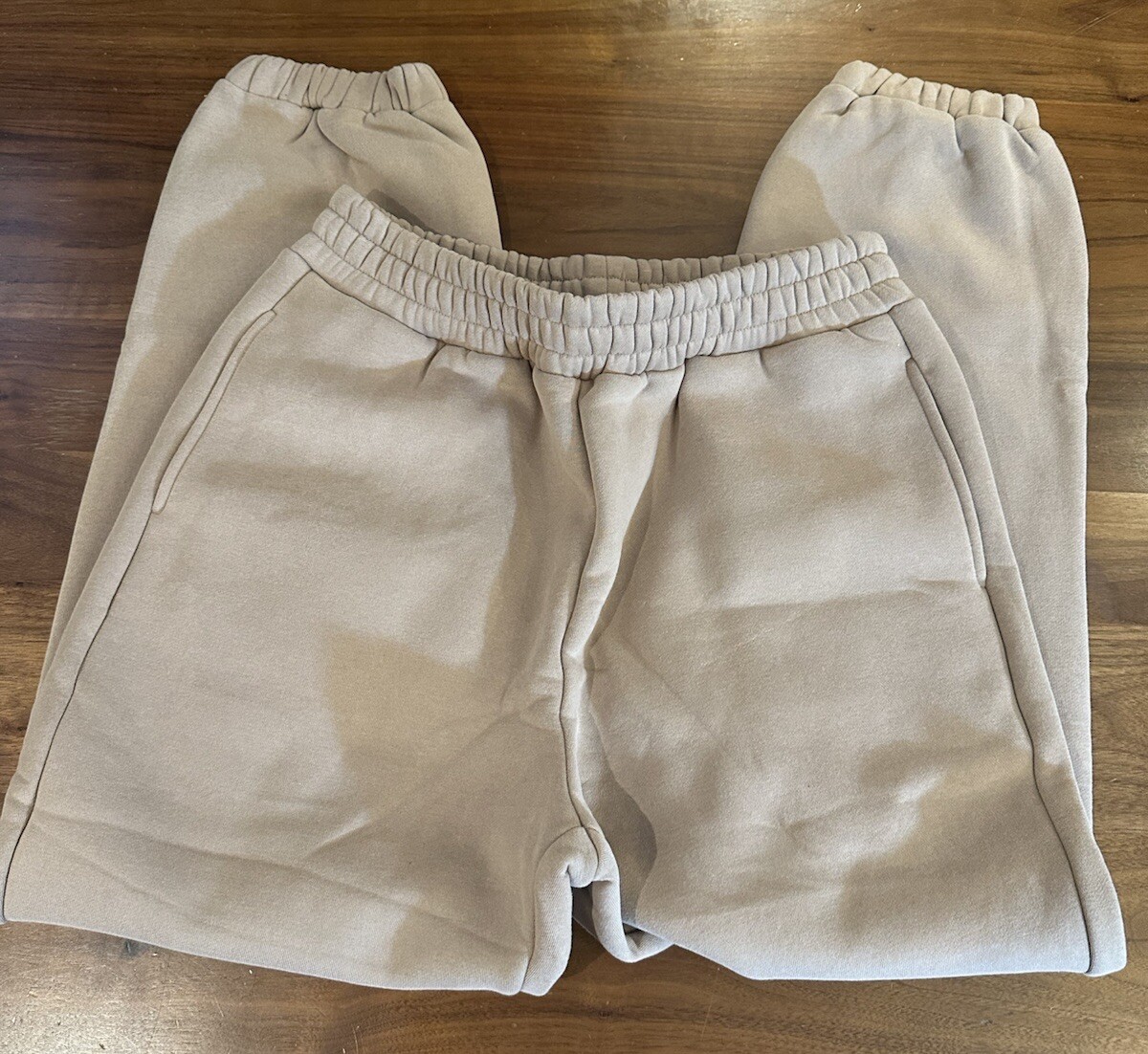 COMFRT TRAVEL ESSENTIALS SWEATPANTS IN LATTE SIZE LARGE L NWOT