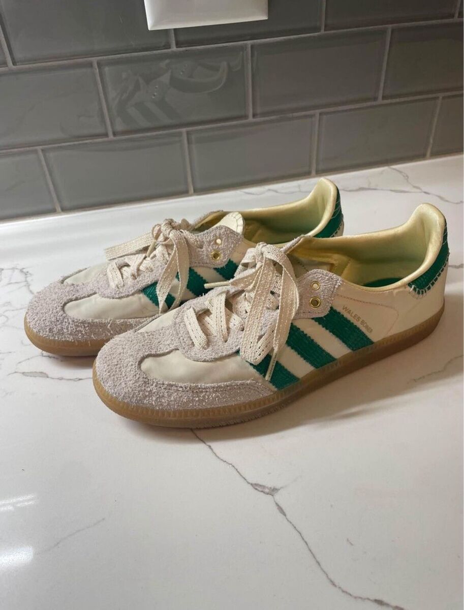 Size 6 - adidas Samba x Wales Bonner Cream White Bold Green Size 6 - adidas Samba x Wales Bonner Cream White Bold Green