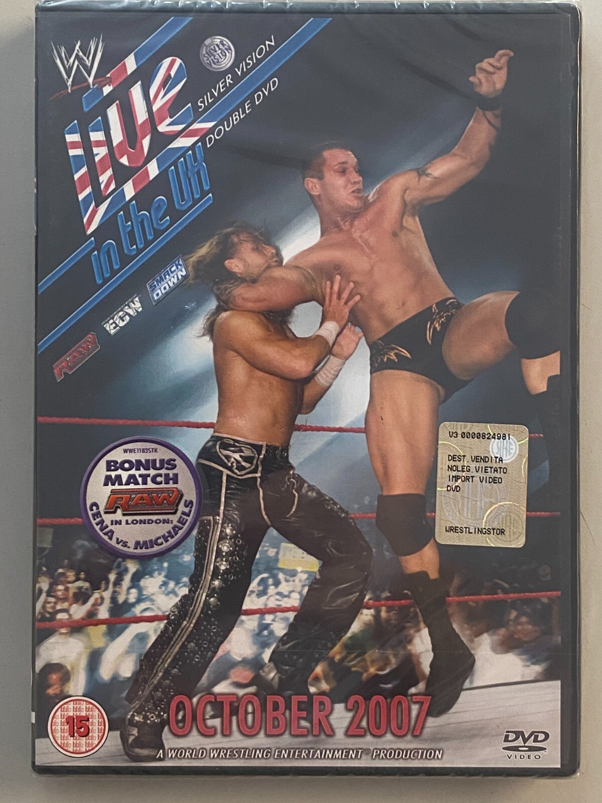 DVD WWE LIVE IN THE UK OCTOBER 2007 - 2-DVD-SET Silver Vision NEW & SEALED