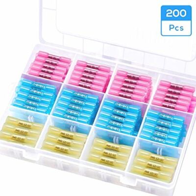 200PCS Heat Shrink Butt Connectors Terminals with CE, SGS, RoHS, ISO 9001:2008 C