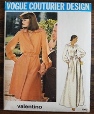 Vintage 1970s Vogue Couturier Design Sew Pattern 1063 Valentino Sz 12