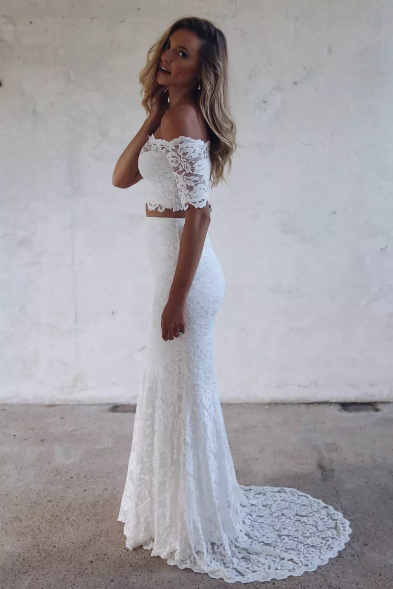 Luxury Wedding Dresses Long Sleeves Lace Applique Princess Bridal Gowns  Custom | eBay