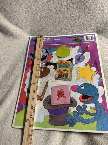 Sesame Street Vintage Mr Mumford Puzzle Grover Western Whitman 80s Frame Tray - Picture 3 of 7