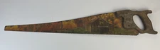Hand Painted Vtg Hand Saw 26” Warranted Superior by Artist Jan Mirra Nelson
