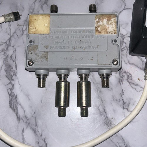 Electroline EDA 2400 4Port Cable TV HDTV Signal Booster/Amplifier w/Wall Adapter - Picture 3 of 6