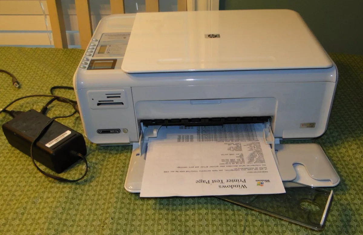 HP Photosmart C4385 All in One Color Ink jet Printer Copier Scanner