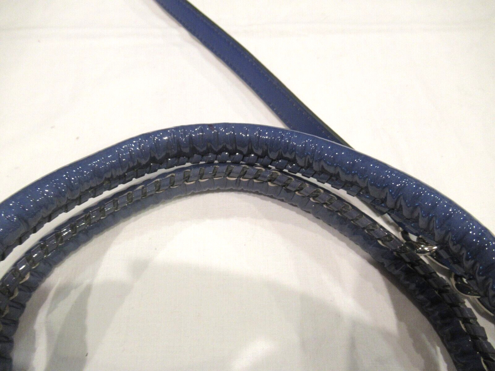 Brighton blue and silver purse, python pattern - image 12