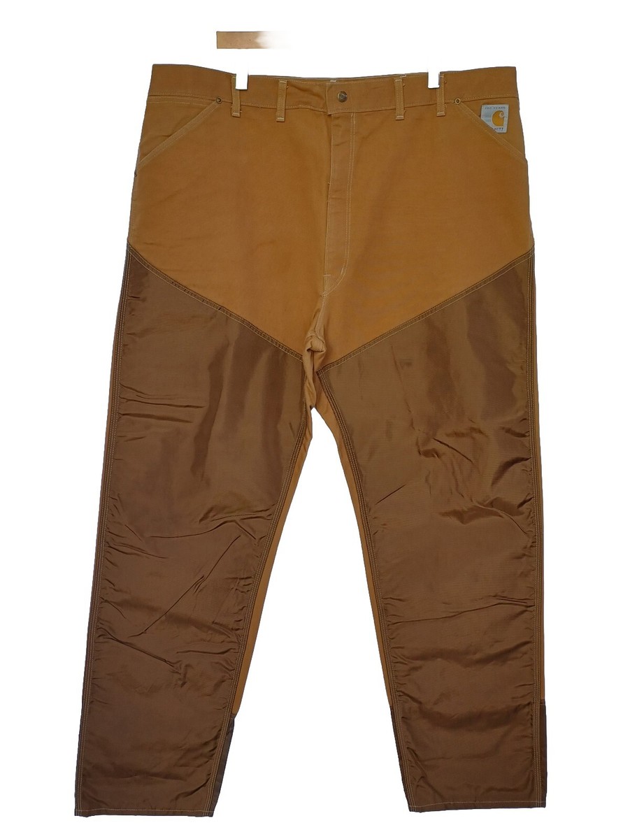 パンツ 80s Carhartt double knee work pants Vintage Carhartt Men's 44x34 Khaki-Brown Double Knee Pants