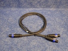 BTX SpeakON 4 Pole Splitter Male-Dual Male, 6', NLT4FX Neutrik EC7 