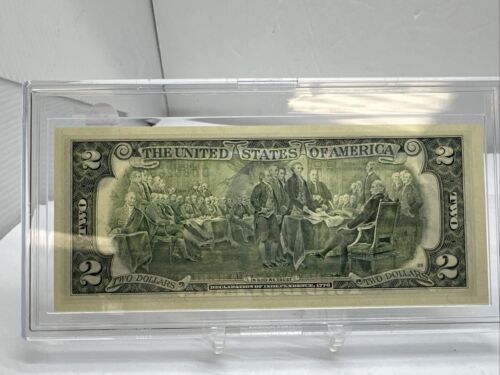 Billete de dos dólares 2003A • Sobreimpresión superpuesta de $2 • Serie estatal • N Dakota SD-22 - Imagen 2 de 2