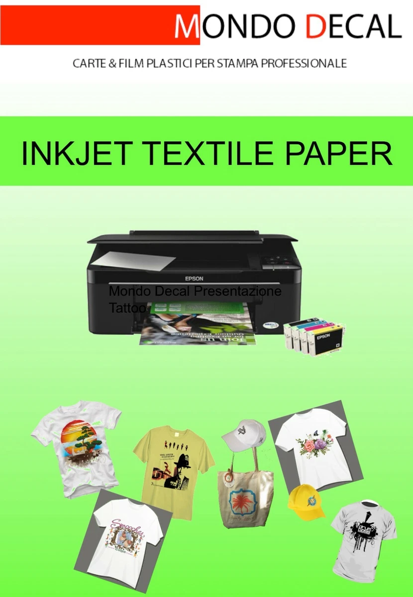CARTA TRANSFER PER T SHIRT TESSUTI SCURI 1 FOGLIO A4 STAMPA