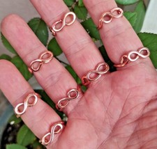 Infinity Ring Pure Copper Any Size Handmade Unique Jewelry - Spiritual Jewelry