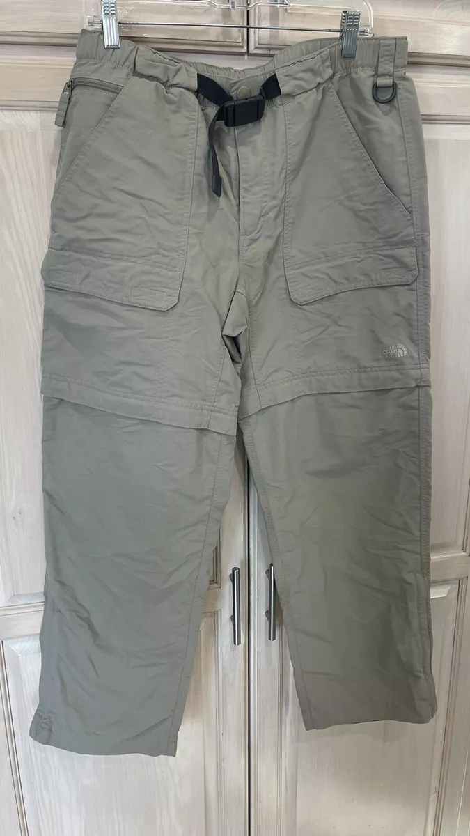 The North Face Mens Convertible Zip Off Cargo Hiking Pants Size L/ Short