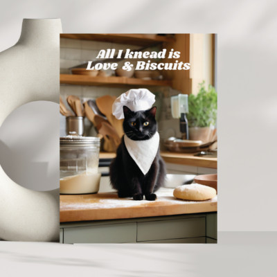 Cat Chef Kitchen Poster, Funny Kitchen Art Print, Cat Lover Gift, Kitchen Decor