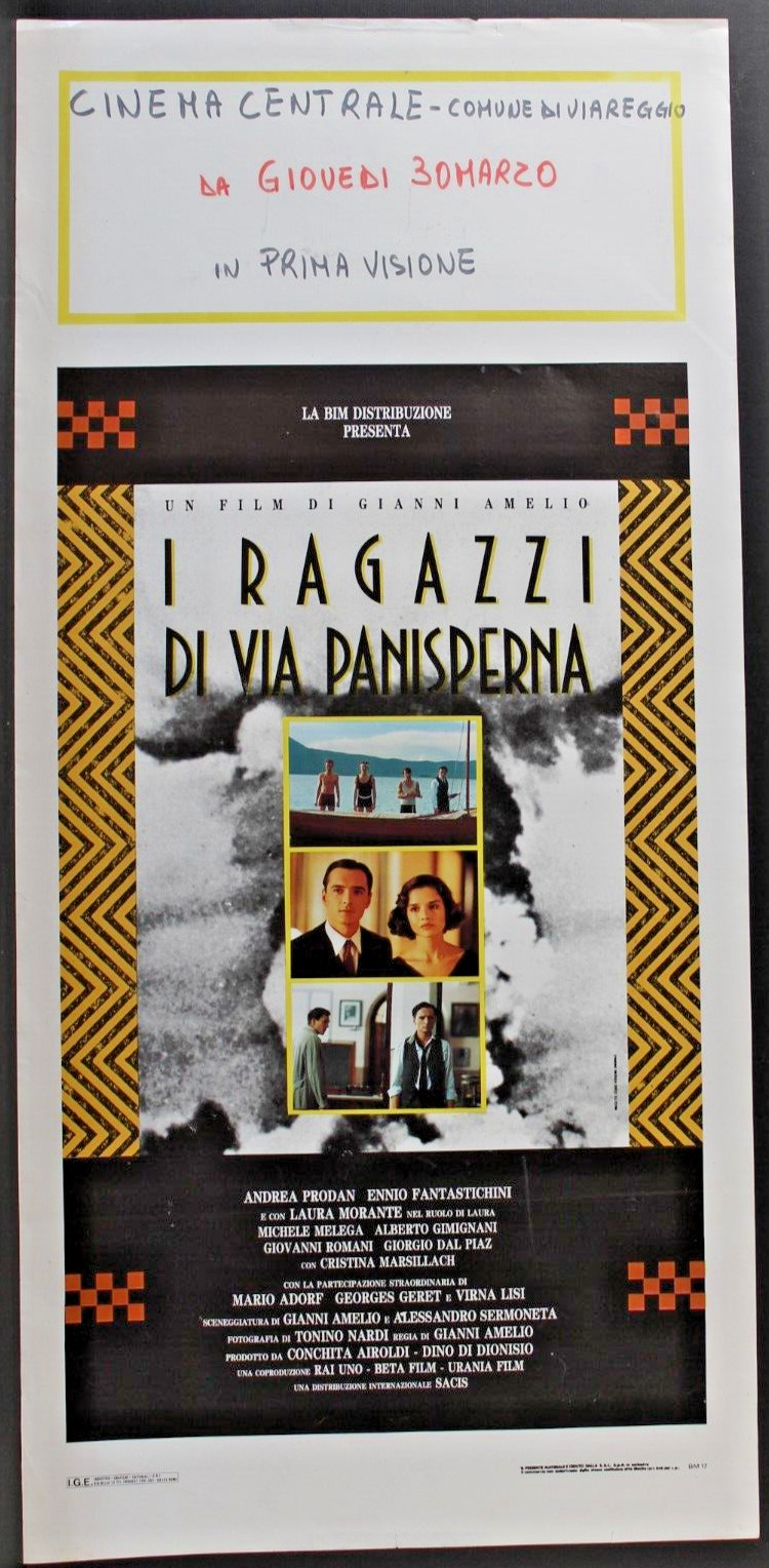 Locandina originale film I ragazzi di via Panisperna (1989) - Regia di Gianni Amelio