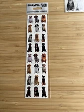PAPER HOUSE STICKY PIX STICKERS DOGS PUPPIES MULTI-COLOR TYPES SMALL DOGS 36pcs