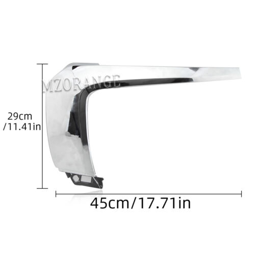 For 2016-2019 Mitsubishi Outlander Left Front Bumper Chrome Moldings Trims 3 Pcs - Picture 3 of 12
