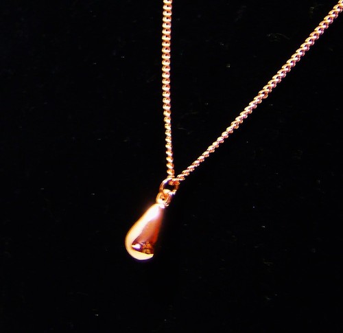 Mint Mongoose Hypoallergenic Rose Goldtone Pendant 1/2" Necklace 28" Giftable - Picture 3 of 6