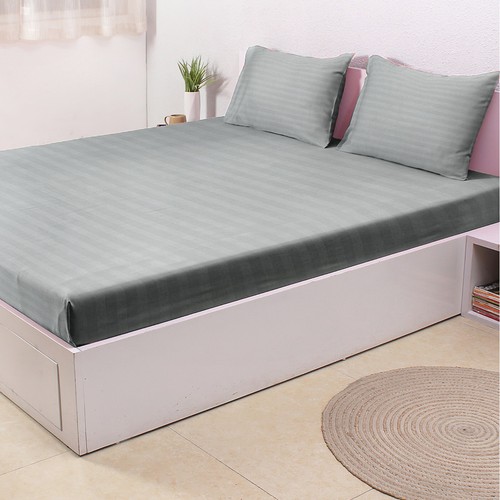 25cm Deep Egyptian Stripe Fitted Sheet Single Double King Super King Size Sheets - Picture 63 of 88