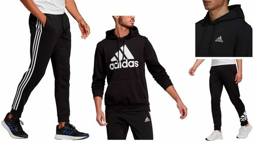 Tuta intera completa ginnastica Adidas uomo felpa cappuccio pantalone  cotone | eBay