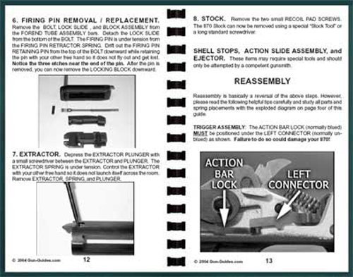 Remington 870 Manual Book Takedown Shotgun Demontage Guide from Gun-Guides - Bild 2 von 4