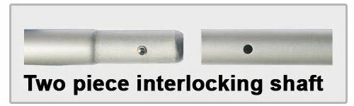 2 Piece Premium 1.8m Aluminium Oars with Oar Pins 12mm - image 3 of 3