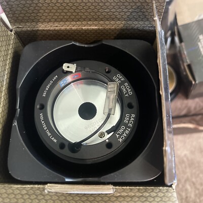 For 1998-2002 Honda Accord Black Nrg Brand Steering Wheel 6-Hole HUB Adapter Kit