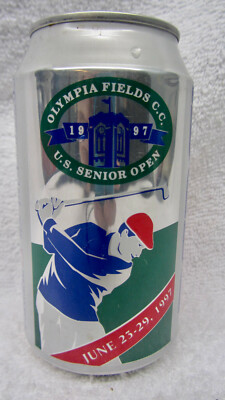 Vtg PEPSI OLYMPIA FIELDS CC US SENIOR OPEN GOLF Promotional 12 oz EMPTY CAN 1997