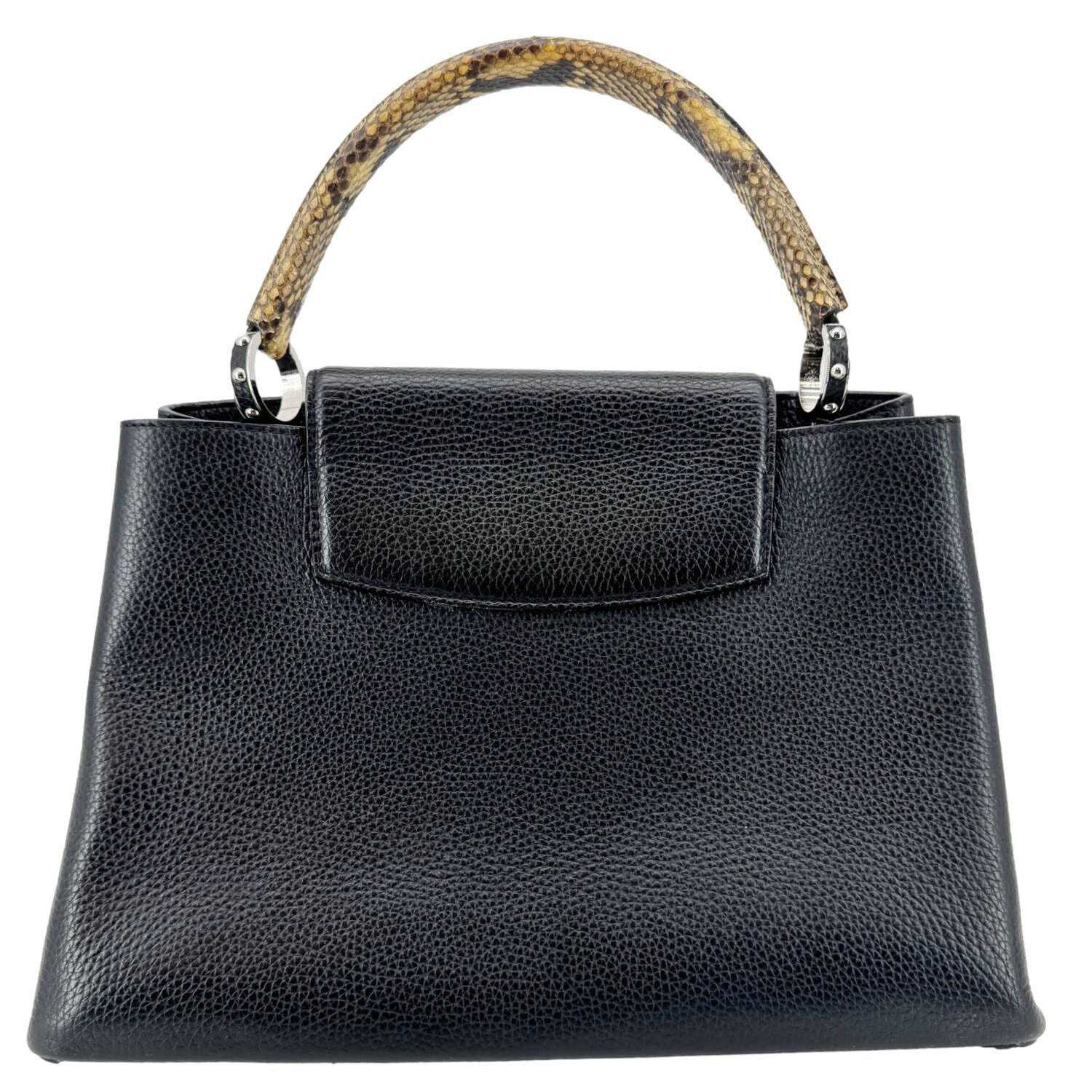 LOUIS VUITTON Capucines BB Python Handle Leather … - image 3