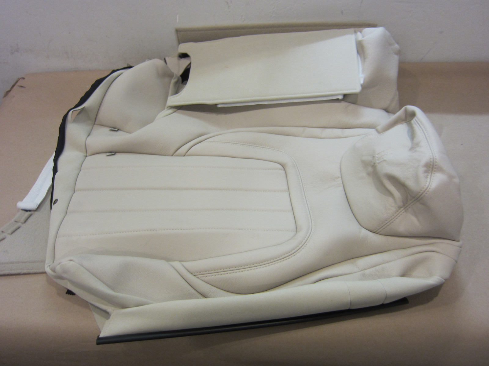 Maserati Quattroporte LH Rear Seat Back Cover. Sabbi Color. Part# 673003500