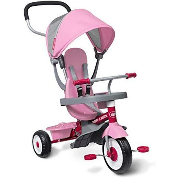 pink and purple radio flyer tricycle
