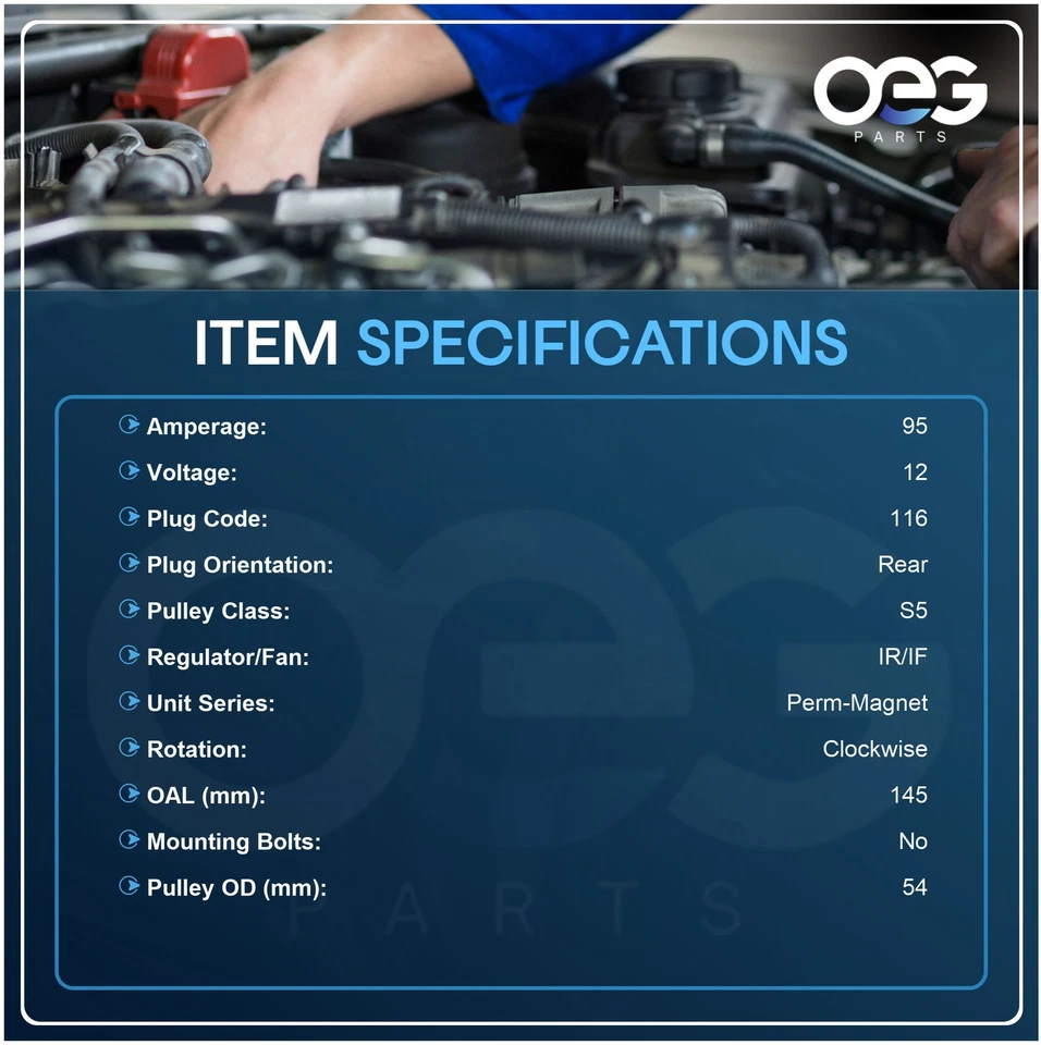 Alternador nuevo para Pontiac G3 Wave L4 1.6L 09-09 ADR0431 400-12392 213-4433 8486 Foto 3 de 4