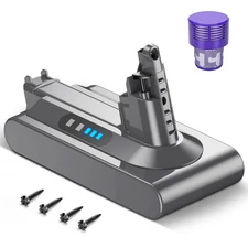 6000mAh 25.2V Battery for Dyson V10, Animal , Absolute , Motorhead SV12 .Fluffy