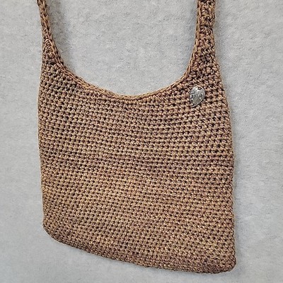 Kaminski Australia Brown Flat Sac 100% Raffia Crossbody Bag Handmade Madagascar