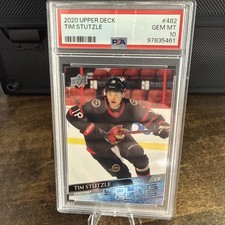 2020-21 Upper Deck - Young Guns Tim Stutzle #482 Rookie PSA 10 💎