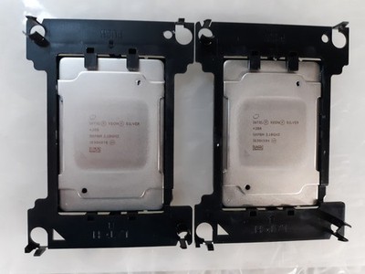 Pair of Intel Xeon Silver 4208 SRFBM 2.10GHz 8-Core Server Processor w/ Brackets
