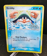 Krabby EX Crystal Guardians Reverse Stamp 54/100 Pokémon TCG Damaged on eBay