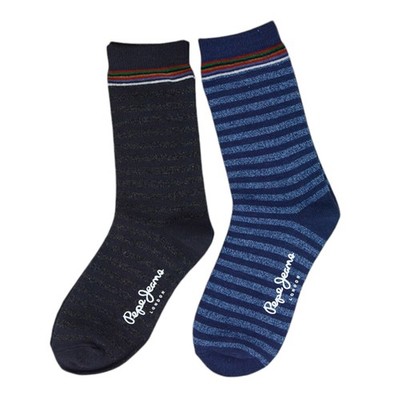 PEPE JEANS Jungen Socken 2 Paar Unisex Stiefeletten Kinder Cotton Rich Socken NEU