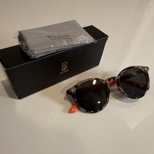 SOJOS SJ2069 CR MZ Women's Round Sunglasses Tortoise Shell Orange UV400