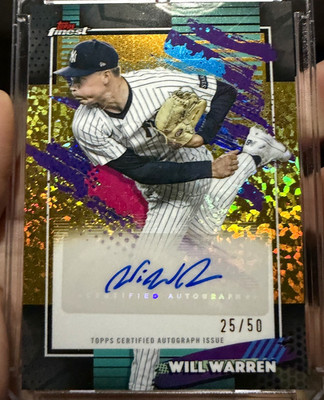Topps 2026 Finest Will Warren New York Yankees Finest Mega Autographs FMA-WW /50