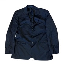 Hugo Boss Men's Black Portman Tower Super 130 Wool 3-Btn Blazer Size 42R