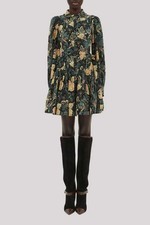 Women Ulla Johnson Collared Floral Short Mini Dress